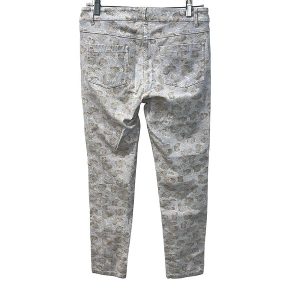 J. McLaughlin Maisie Slim Pants Light Lavender Snakeskin Print Women’s Size 6 - Picture 4 of 8